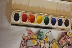 Markers, Watercolors, Pencils, glue, foamies, eyes, scissors Art Supplies Lot