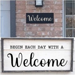 Large Welcome Stencils for Painting – 6 Pack Welcome Stencil Templates for Pa…