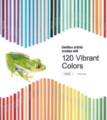 Ergonomic Colored Pencil Set of 120 – Ideal for Blending & Layering Art Projects