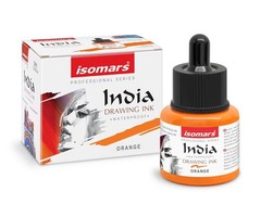 Waterproof Drawing Ink 35ml Dropper Orange for Calligraphy