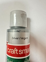 Acrylic Silver Paint Outdoor CraftSmart 2 oz Bottles Craft Crafting – 2 PACK
