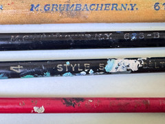 Used Lot 21 Water/Oil/Craft Paint Brushes, Grumbacher, Winsor, Delta, Langnickel