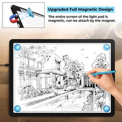 A4 LED Copy Board Tracing Light Pad Magnetic Adjustable Bright Drawing Table Pad