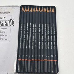 Rexel Derwent Graphic Designer Pencil Set 12 Medium B-6B H-4H Made in UK