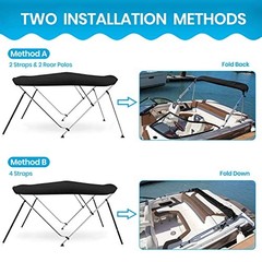 10 Optional Colors Available 3-4 Bow 13 Different Size Bimini Top Cover