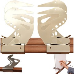 2 Sets Adjustable Easel Hand Rest Support Bar Metal Hand Support for Sketching