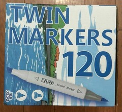 XIED 120 Colors Alcohol Markers Dual Tip Brush & Chisel Art Set w/ Case