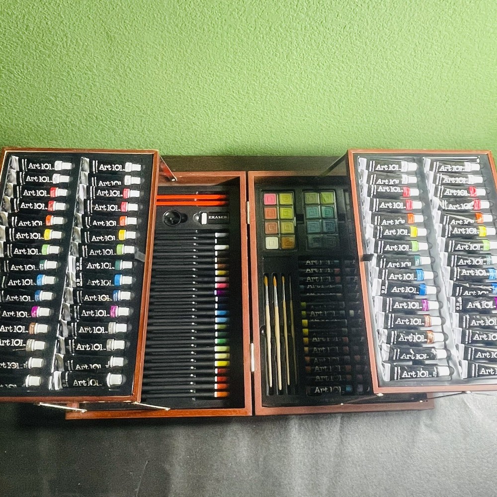 Student Artist Set ART 101 Multi-Media 170pc Paints Oil Colors & More HUGE SET