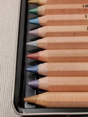 Cretacolor The Brilliants MegaColorMetallic Pencil Tin Set Of 12