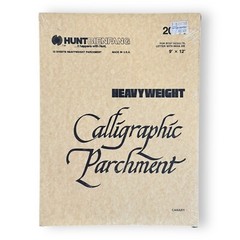 VTG SEALED • Hunt Bienfang Heavyweight Calligraphic Parchment • 9×12 • 12 Sheets
