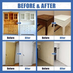 Effortless White Paint, 5 Oz – No Sanding, Fast Drying for Interior/Exterior Use
