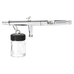New 10pcs Airbrush Air Brush Glass Bottle Jar 22cc / Standard Suction Lid Empty