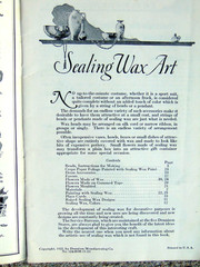ANTIQUE 1922 SEALING WAX ART 24-PAGE ADVERTISING BOOKLET BY DENNISON MFG. CO.