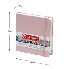 Pastel Pink Art Sketchbook 80 Sheets Fine Acid Free Paper 4.7 X 4.7 Inches
