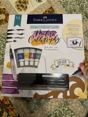 Faber-Castell Modern Calligraphy Art Drawing Kit, 14 Pieces, Used Once, Complete