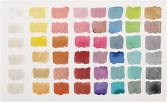 Metallic Watercolors Set – 48 Vibrant Metallic Half Pans in Travel Case – Pro…