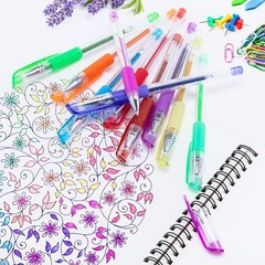 TANMIT Gel Pens 33 Color Fine Point Colored Pen Set 40% More Ink