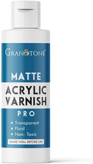 Clear Coat Acrylic Matte Finish Varnish 6.76 Fl Oz Non Yellowing Non Toxic anti