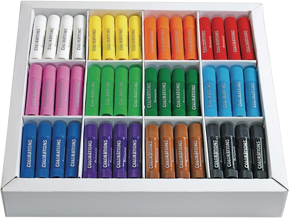 Colorations Tempera Paint Sticks 144 Pcs 12 Colors