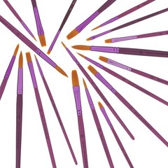 20 pcs Golden Taklon Universal Brush Set for Watercolor, Acrylic, Oil, Temper…