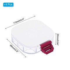 4Pcs 16 Wells Paint Storage Box Airtight Folding Painting Palette Red
