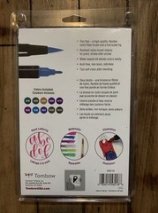 Tombow Dual Brush Pens Bohemian Colors Brush & Fine Tip Water-Based, 10 pc Set