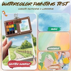Mini Watercolor Kit Travel Pocket Artist Set Portable for Painters Picture APK