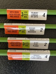 Lot of 4 Artist’s Loft Firenze Set Level 3 Paint Brushes Flat Bright Round 165la
