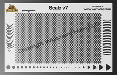 Scale v7 Mesh Fishing Lure Airbrush Stencil – Mylar Reusable