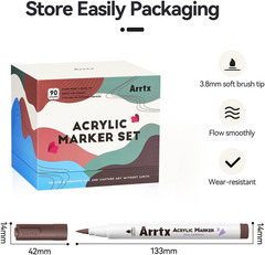 90 Colors Paint Markers, Acrylic Paint Pens for Artists Adults Coloring