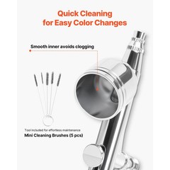 Uimoso Airbrush Kit with Compressor, 3 Brushes, 3 Nozzles, and 2 Fan Patterns