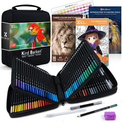 Kird Barken 147PCS Colored Pencils for Adult Coloring Books – 120 color penci…
