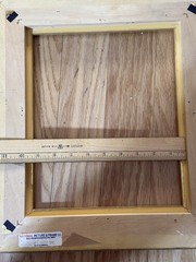 VINTAGE NATIONAL PICTURE FRAME CO GOLD WOOD FRAME FITS 9.75X11.75