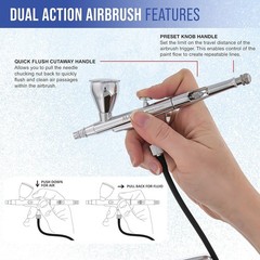 Cordless Airbrush Compressor Kit Master 20-36 PSI Portable