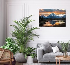 SKASNFAI Grand Teton National Park Canvas Wall Art Mountain Landscape Print P…