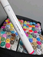 Ohuhu 120 Color Art Marker Set Alcohol-Based Broad & Fine Brush Tips