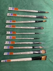 ROBERT SIMMONS SIMPLY SIMMONS PAINT BRUSHES-LOT OF 10-BRAND NEW-NO DUPLICATES!!!