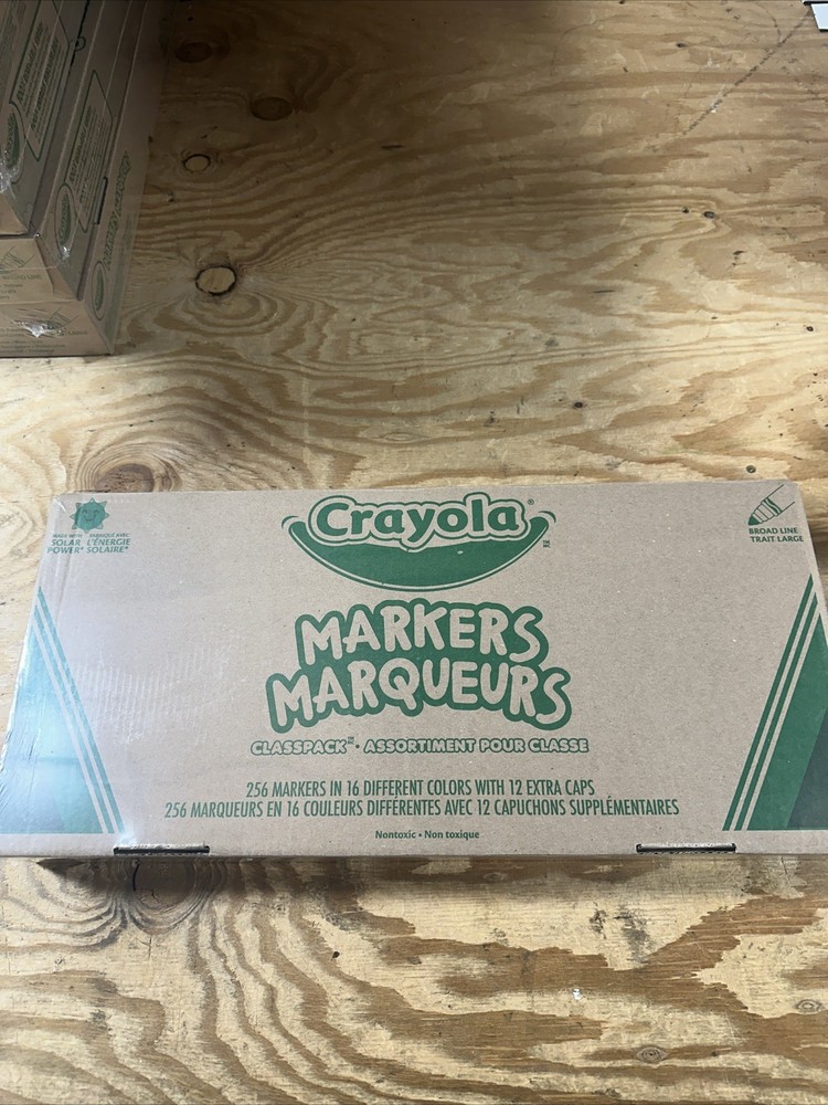 Crayola Conical Tip Markers Classpack – Regular, Set of 256 New