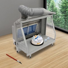 Airbrush Spray Booth Dual-Filter Portable Hobby Airbrush Paint Spray Booth