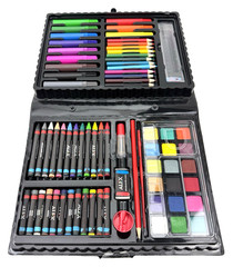 Kid’s Travel Art Set with 80 Pieces and a Drawing Pad 9″ x 12″