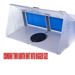 Portable Hobby Art Airbrush Paint Spray Booth Kit W/ Exhaust Filter & LED Light
