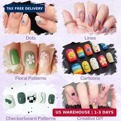Nail Art Pens: 12 Colors Nail Art Markers Set – Painting Polish Pen with 0.5mm F