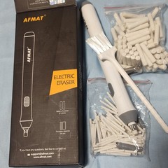 AFMAT Electric Eraser Kit Battery Powered w/ Replacement Eraser Refills & Tips