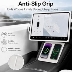 3Pcs White Silicone Interior Kit for Tesla Model 3 Highland 2024-2026 & for
