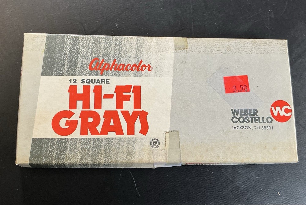 Vintage Weber Costello alphacolor Square Hi-Fi Grays 145-003 – G