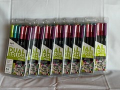 Tombow Dual Brush Art Markers Pens – Tropical Palette – 6ct BRAND NEW
