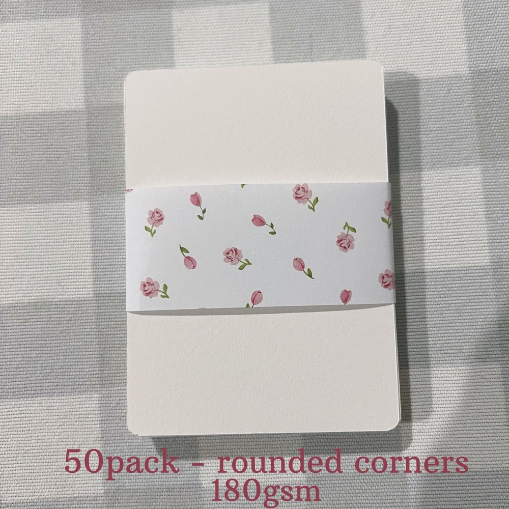 ACEO ATC Art Trading Card Blanks 50 Pack Rounded Corner Bulk – 2.5×3.5in 180gsm