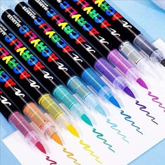 12/24/36 Colors Acrylic Paint Marker Pens Drawing Markers Set Waterproof Gift US
