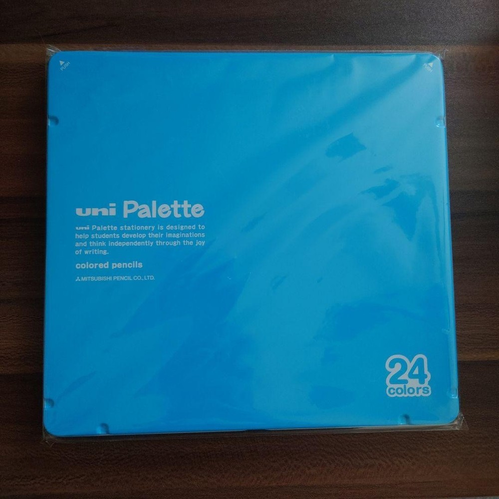 uni Palette Colored Pencils 24 Colors – Mitsubishi Pencil – Brand New, Sealed