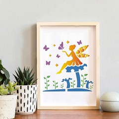 1set 12pcs Large Plastic Reusable Drawing Painting Stencils Templates sets